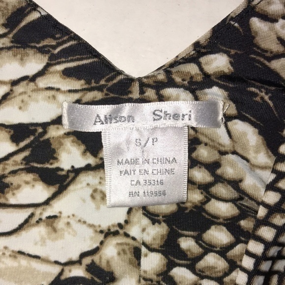 Alison Sheri Animal Print Ruched Dress - Picture 2 of 7